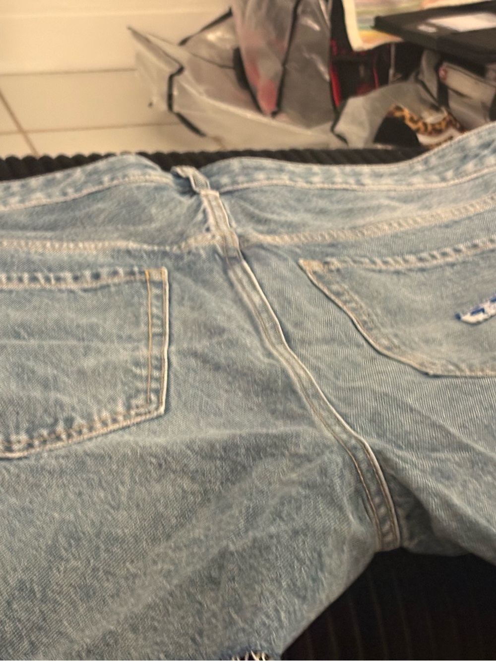 Old Navy Light Wash Denim Cutoff Shorts - Blue - Picture 2 of 2